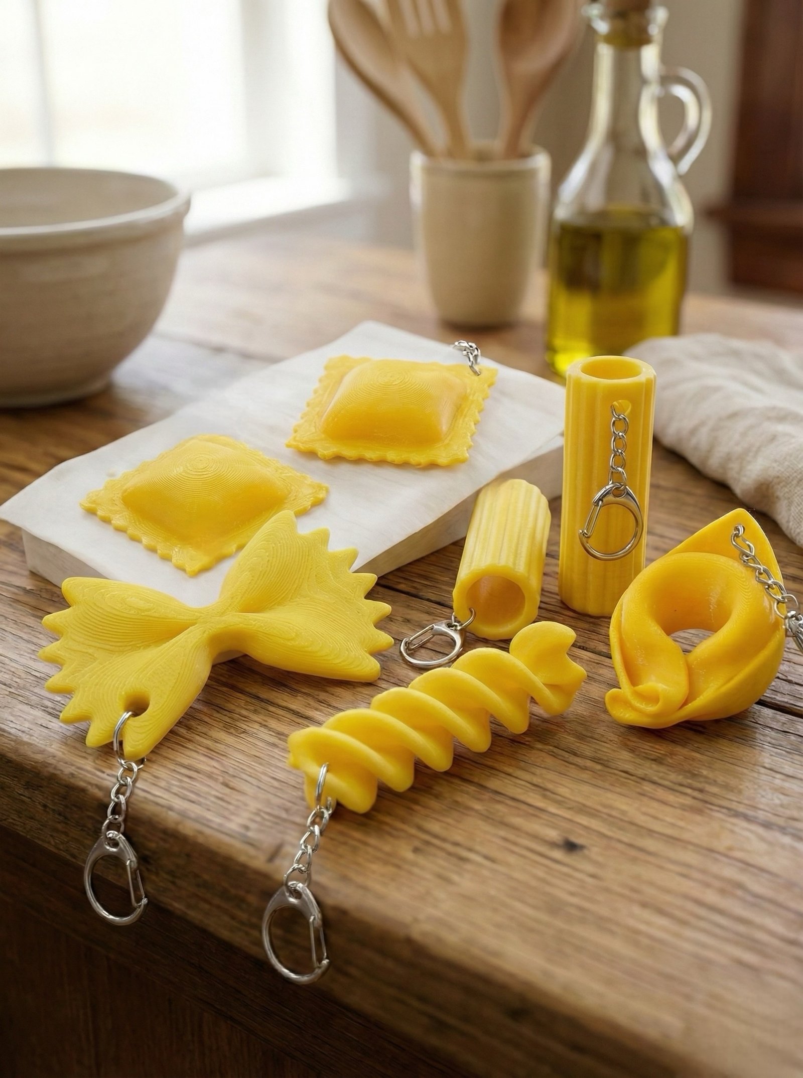 photo-output The Pasta Keychain Collection - Image 1